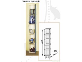 Детская Твинс (Сокме) Стеллаж угловой